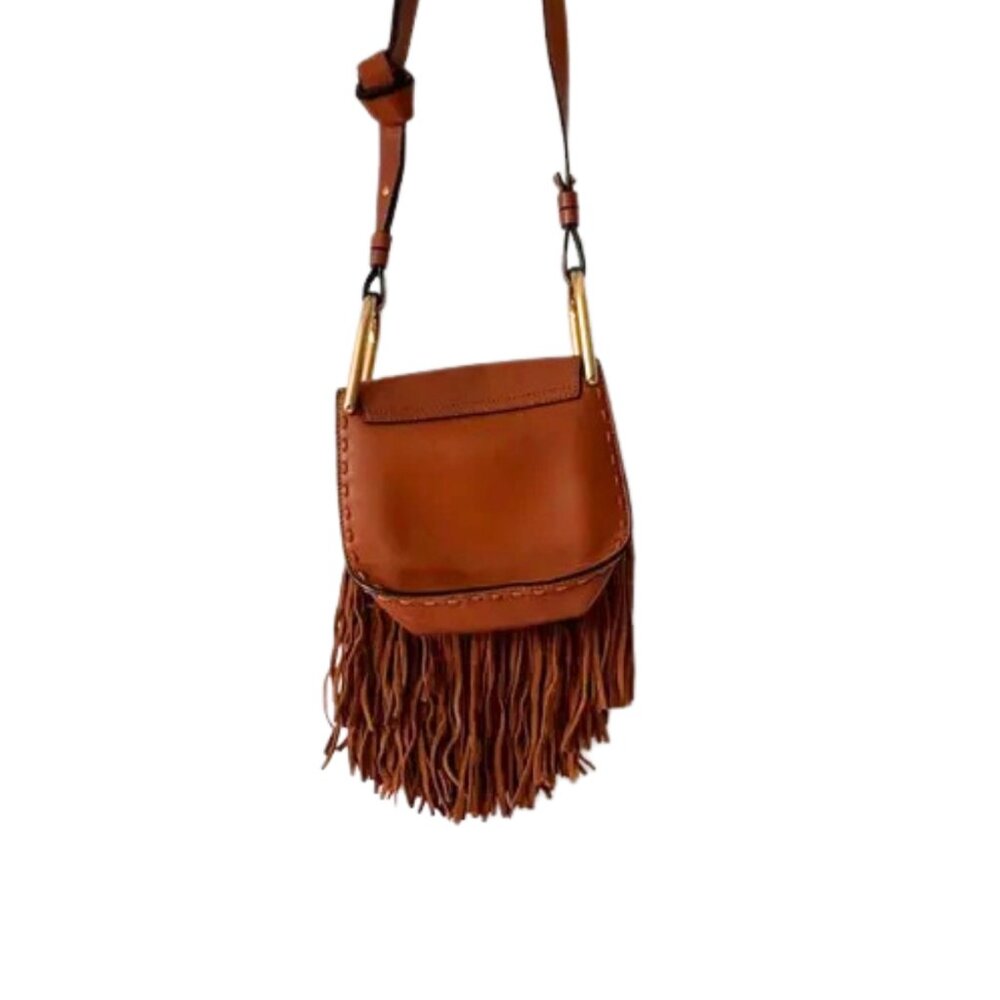 Chloé Hudson Bag Crossbody Fringe Tassel Rare Mini - Picture 5 of 15